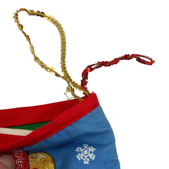 Vintage‎ Extra Large Jumbo Christmas Stocking Mice Cat Family Mouse Kitten - Picture 8 of 10